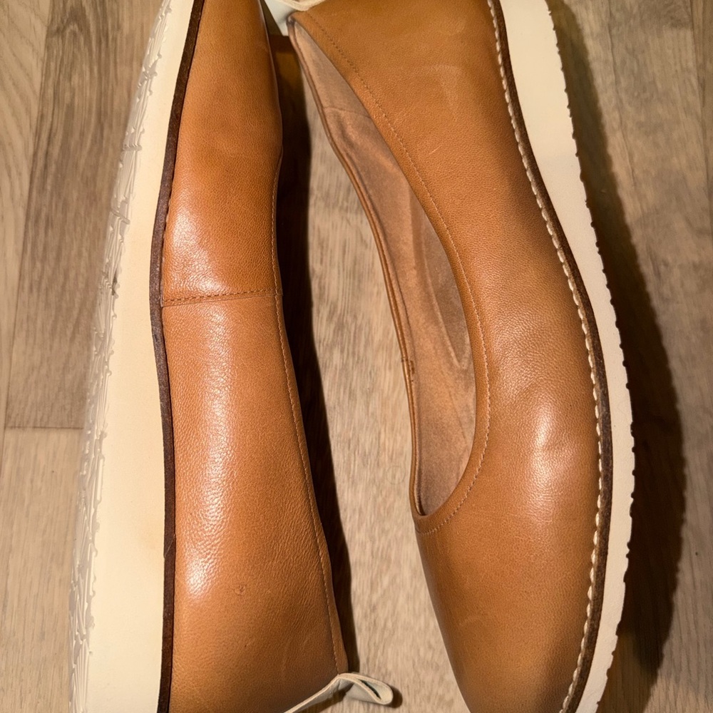 Brioso Emmaline Brown Brazilian Leather Flat Comfort Wedge Sz 9.5 NWOT $150 - Picture 5 of 8